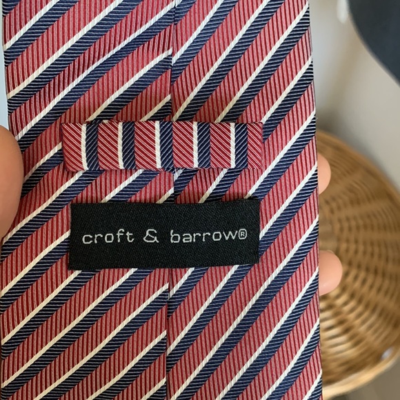 Vintage Croft & Barrow men’s tie 100% silk preowned - Picture 3 of 6